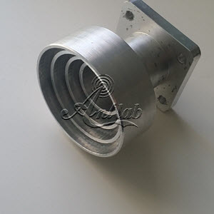 axial-choke conical horn