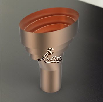 Axial-choke elliptical horn